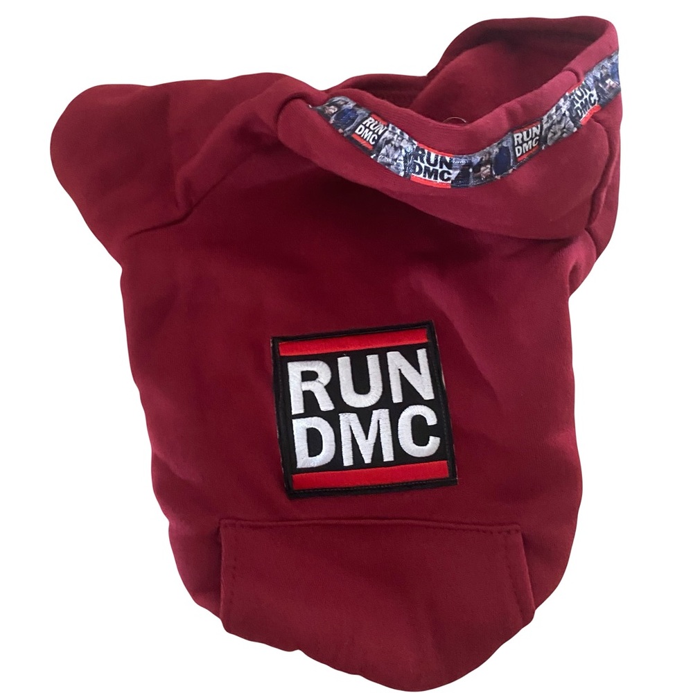 RUN DMC blue dog rap sweatshirt hoodie luxury pet small music nostalgic dj fans